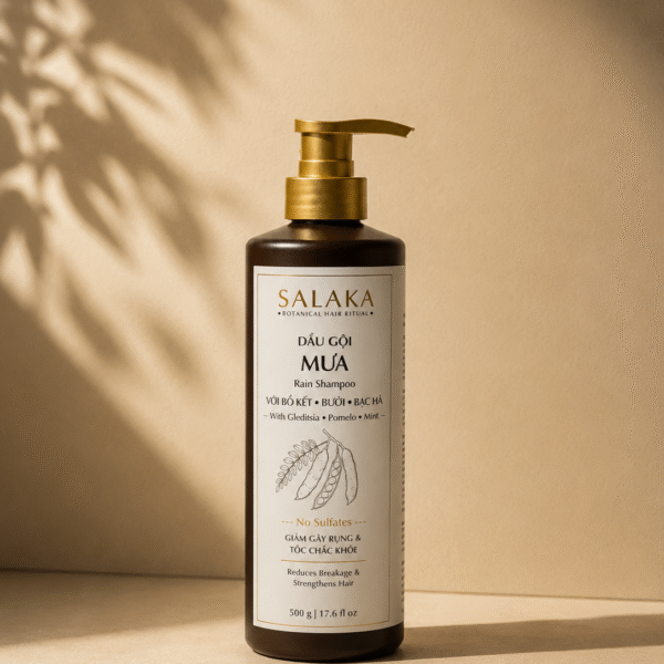 Dầu Gội Mưa SALAKA - Chiết Xuất Bồ Kết Bưởi Bạc Hà - Không Sulfate - Giảm Gãy Rụng & Tóc Chắc Khoẻ, Mềm Mượt