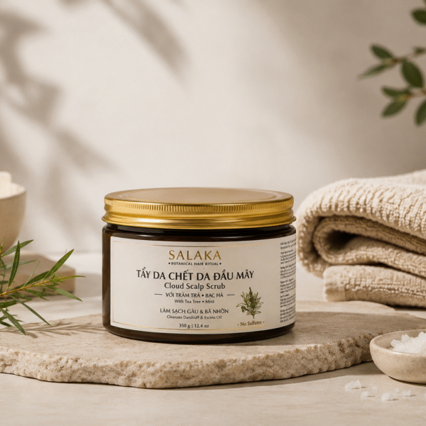 Tẩy da chết da đầu Mây SALAKA -  Tràm Trà Bạc Hà - Không Sulfate - Làm Sạch Gàu & Bã Nhờn